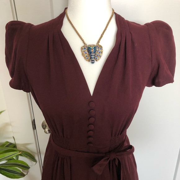 Vintage Betsey Johnson Cup of Coffee Style Dress - Picture 2 of 8